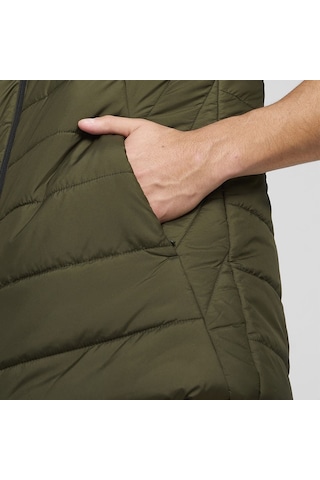 Puma Essential Padded Erkek Haki Dik Yaka Yelek Haki