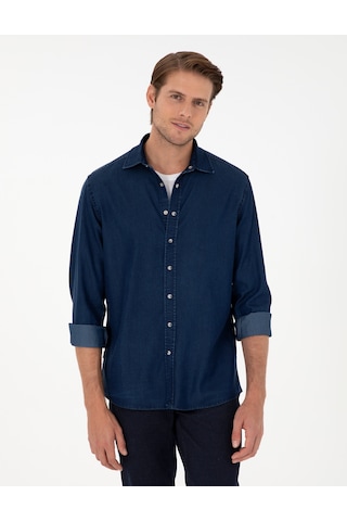 Pierre Cardin Erkek Lacivert Gömlek Jean 50292560-vr033 Lacivert