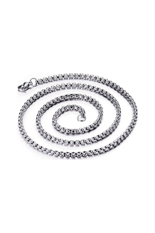 Chavin Gri 60 Cm. 3 Mm. Erkek Çelik Zincir Dr01 (478253903) Beyaz