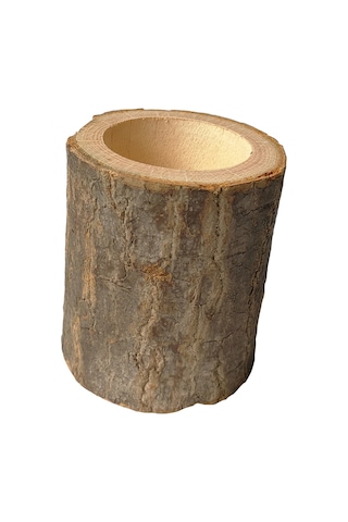 Hombey El Yapımı Ahşap Mumluk Seti 3 Boyut - Ev Ve Bahçe Dekorasyonu İçin Doğal Odun Çeşitleriyle Hazırlanmış