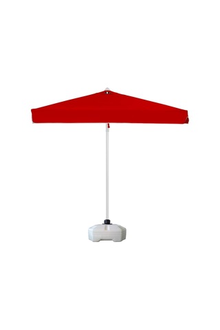 Sunminyum 200x200 Polyester Kumaşlı + 50 Litre Bidonlu Bahçe Şemsiyesi Kırmızı Çok Renkli