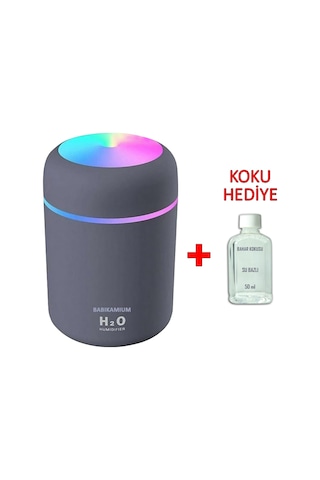 Babikamium Hava Nemlendirme Buhar Makinesi Siyah + Su Bazlı Bahar Kokusu 50 ML