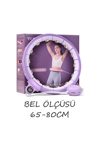 Sayaçlı Hula Hoop Masaj, 24 Parça Çıkarılabilir Pilates 65-80