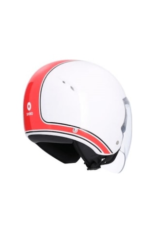 Shiro Jet&OFC 5103 SH-64sv Tokia Master Sun Vizor (Güneş Gözlüklü) Motosiklet Kaskı White
