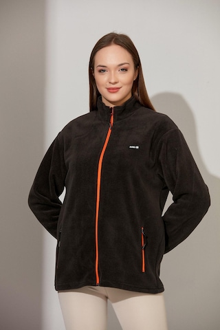 Alexandergardı Fermuarlı Oversize Polar E21-81101 Bej