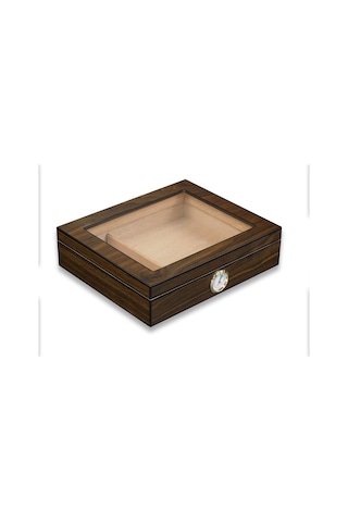 Cigarloong Camlı Puro Kutusu Humidor Ceviz 25's 25617285