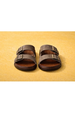 Trendyshose 07098 Jumbo Rahat Hafif Confor Erkek Terlik Kahve