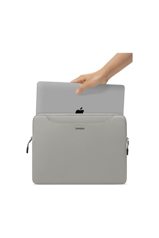 Tomtoc Theher A21 13 - 13,5 İnç Apple Uyumlu MacBook Air & Pro Su Geçirmez Gri Laptop Notebook Çantası