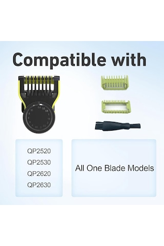 Xiaaokeji Philips Norelco Oneblade İçin Ayarlanabilir Koruyucular Sınır Tarak Fırçası