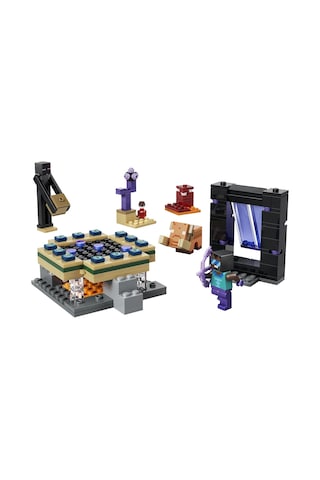 LEGO® Minecraft® Nether ve End Geçidi Yolculuğu 21584 -7 Yaş ve Üzeri Çocuklar için Minifigür İçeren Oyuncak Yapım Seti(192 Parça)