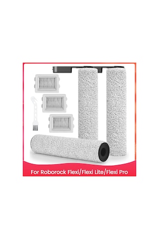 Sointeresting Roborock Flexi/flexi Lite/flexi Pro Islak/kuru Elektrikli Süpürge Aksesuarları Yedek Parçaları İçin Silindir Fırça Hepa Filtresi
