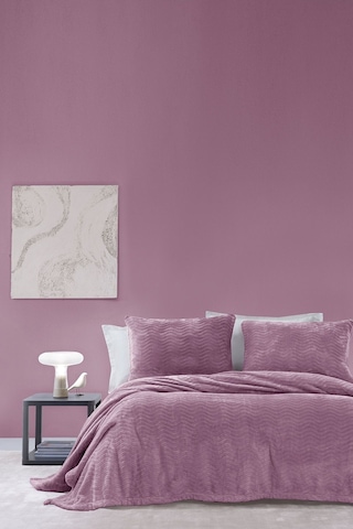 Yataş Dazel Tek Kişilik Battaniye Yatak Örtüsü Seti 170x225 CM - Kül Moru