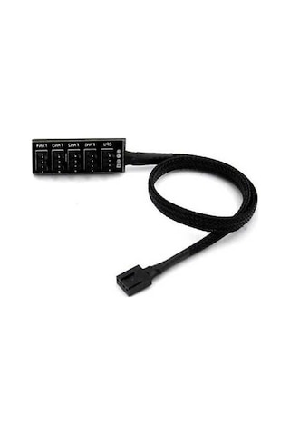 Prestigegoods 4-pin Pwm Fan Hub, 5-port Fan Hub, Pc Fan Hub Konektörü, 4-pin Pwm Fan Ayırıcı Kablo, Uygun Ve Dayanıklı