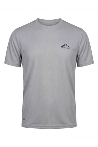 Orendahill Erkek Spor Tişört Hızlı Kuruyan Esnek Regular Fit Basic Gym Activewear Gri