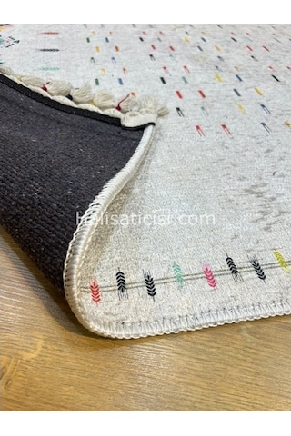 Salerno Çamaşır Makinesinde Yıkanabilir Kilim Halı Hs1040 Çok Renkli
