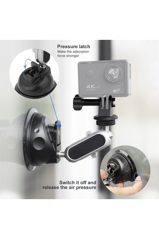 Ebitda 360 Dön. Alüminyum Emici - İphone Uyumlu Ve Gopro Tutucu