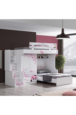 Setaymobilya Ranza, Pisa Ranza Karyola 2 Kapaklı Dolap - Setay Genç Odası