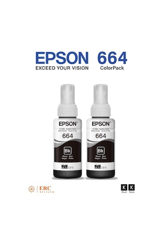 Epson 664 EcoTank L110 İkili Siyah Mürekkep Set