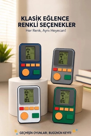 Premium Torima Oyun Kolu Atari Joystick Tetris Gameboy Gc011 Mavi Keyifli Oyuncak