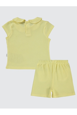 Civil Baby Kız Bebek Şortlu Takım 6-18 Ay Sarı Sari