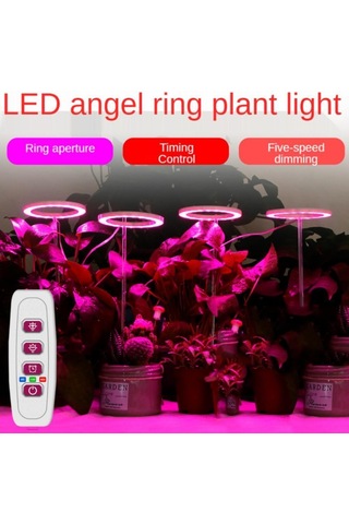 Pembe & Mor Tam Spektrum Led Büyüyen Işık İç Mekan Bitkileri, Yüksekliği Ayarlan Melek Halkası Otomatik Led Aydınlatmalar 56853255