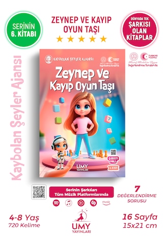 Umy Yayınları Zeynep Ve Kayıp Oyun Taşı - Çocuklar İçin Analitik Düşünce Ve Fizik Kuralları Temalı Hikaye Kitabı
