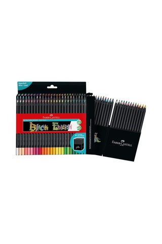 Faber-castell 116450 - Renkli Kalemler Blackwood, Black Edition, 50'li Kutu, Parlak Renkler, Yumuşak Çizgili, Siyah Ah Genel