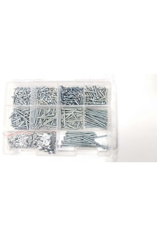 900 Adet Ysb Metrik 3 Vida Somun Pul Seti 3x10/3x12/3x15/3x20/3x25/3x25/3x30/3x35/3x40/3x50 0.3 MM