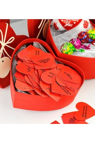 Eşe Sevgiliye En Güzel Gününüzde Romantik Kalpli Kutu Aşk Ölçer