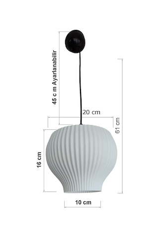 Galaxy Beyaz Avize - Antre Hol Salon Mutfak Oturma Odası Çocuk Od Beyaz - Bal