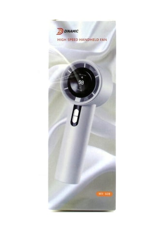 Mini El Fanı - Ayarlanabilir Hız - Dijital Gösterge - 5w - Karışık Renk