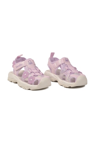 United Colors of Benetton Lila Cırtlı Hafif Kız Çocuk Sandalet Bnı-11408 P