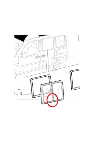 Doblo Orta Sürgülü Cam Kilidi Sag 520222400