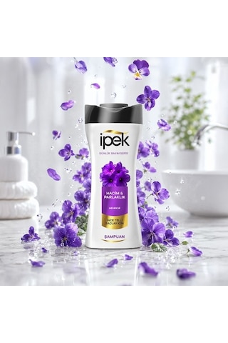 İpek İnce Telli Saçlar İçin Menekşe Özü Şampuan 480 Ml X 4 Adet PKT.IPEK.012