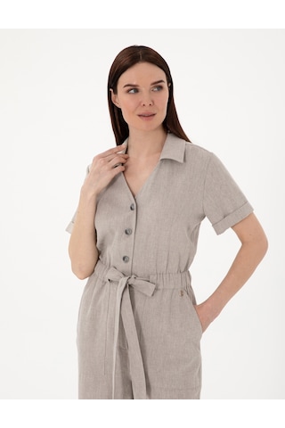 Pierre Cardin Kadın Gri Tulum Dokuma 50301193-vr024 Gri
