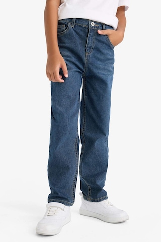 Defacto Erkek Çocuk Straight Fit Düz Paça Jean Pantolon F0455a825aunm35 Mavi