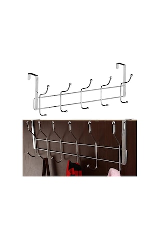 Orret Home 12'li Kapı Arkası Metal Askı,amerikan Kapı Arkası Askılık,banyo,mutfak,yatak Odası İçin K Sku: Smg8690010153012