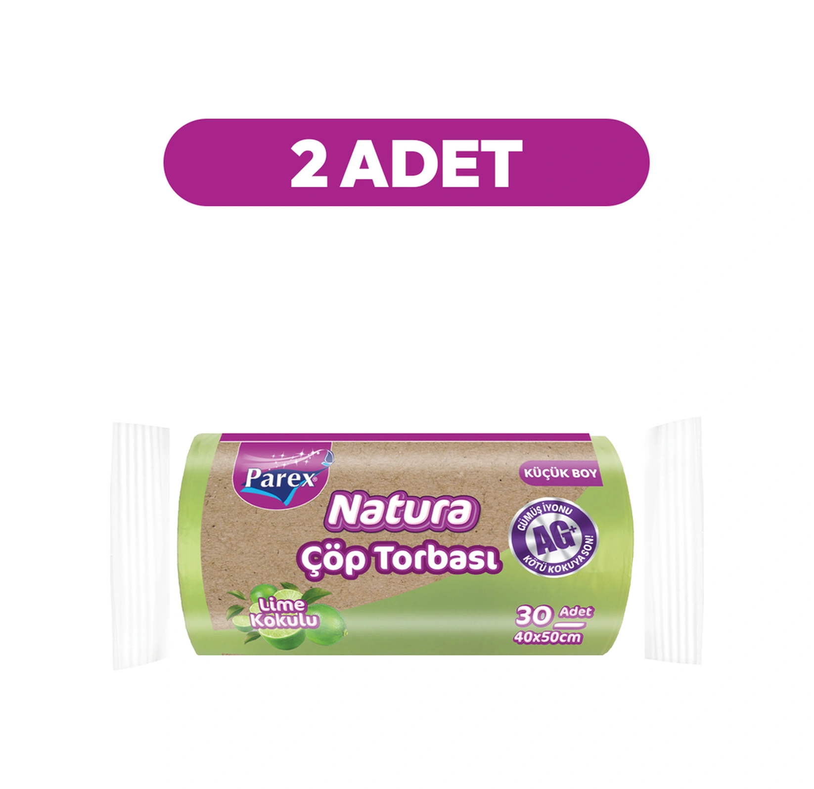 Natura Çöp Torbası Küçük Boy 30'lu 40 X 50 Cm İkili Paket