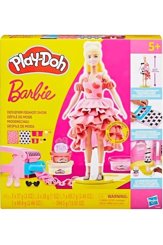 Play Doh Barbie Moda Defilesi Oyun Hamuru Seti G1356 Çok Renkli
