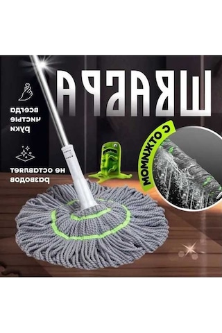 Novahub 110 Cm Paspas, Mikro Elyaf Ve Sıkma Mekanizması İçerir Fayans Ve Seramik Temizlik Aracı