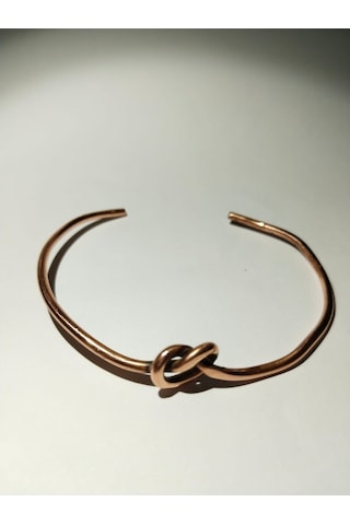 Düğüm Model El Yapımı Saf Bakır Bileklik Aksesuar Şık Takı Çok Renkli