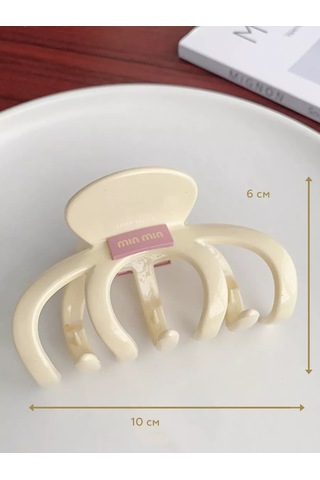 Symbol Saç Tokası Büyük Krab Büyük Saç Tokası Krab 248809570 Beyaz