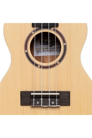 Stagg UC-30 SPRUCE Geleneksel Konser Ukulelesi (CONCERT UKULELE SPRUCE+BAG)