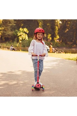 Işıklı Scooter - Ayarlanabilir T-bar Ve Eğlenceli Renk Açık Füme - Füme - Kahverengi