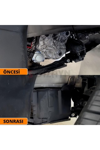 Chery Tiggo 7-8 Pro Sol Teker Boşluğu Davlumbazı Plastik Koruma Kapağı Abs Plastik 2022 2023 2024 2025