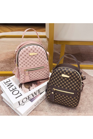 Moda Sırt Çantası Kadın Çantası - Pembe