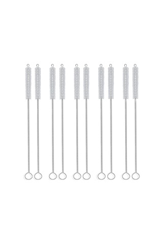 Cc Ggball Straw Fırça Temizleyici 10" Naylon Tüp Temizleyici Şişe Fırça Temizleme Seti 10'lu