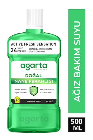 Agarta Ferah Nefes Alkolsüz Ağız Bakım Suyu 500 ML
