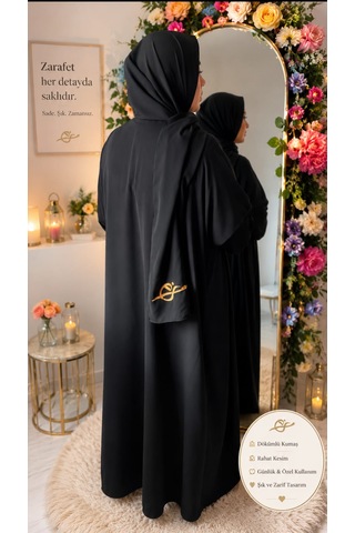 Örs Atölyesi Medine İpeği Namaz Örtüsü Siyah - Siyah