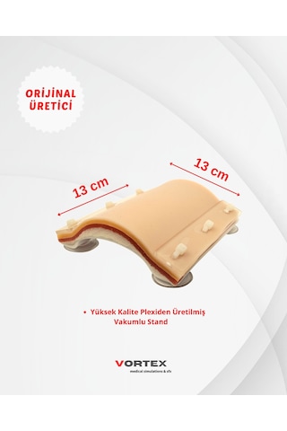 Eğitim Amaçlı Gerçekçi Dikiş Pedi 13x13 Cm